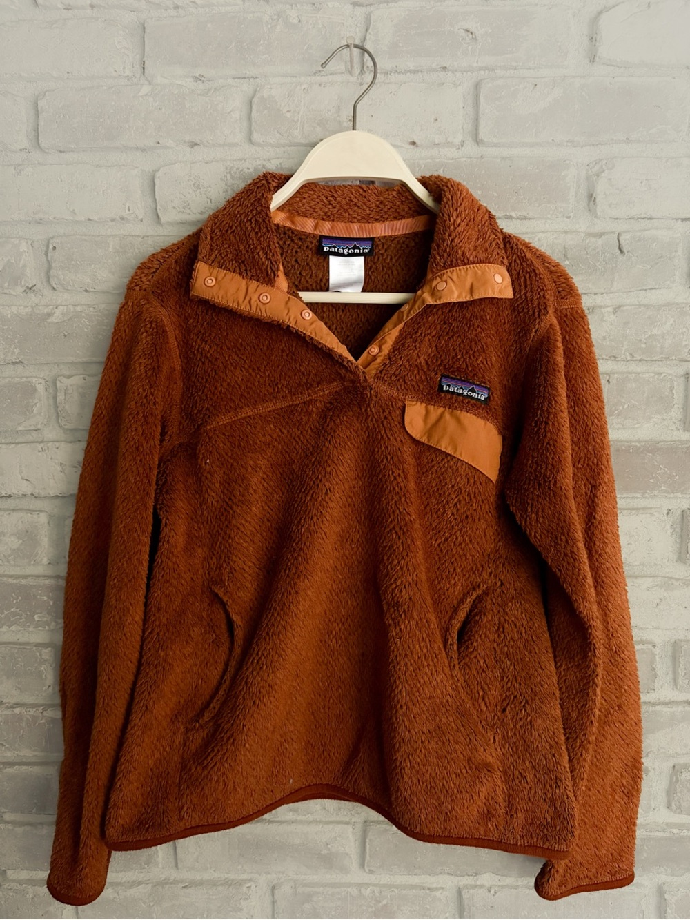Patagonia Women's Rust Brown Sherpa Pullover